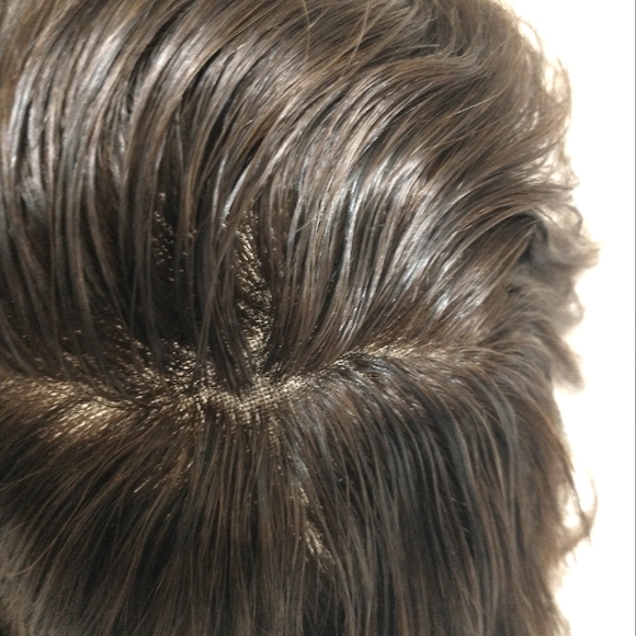 New 100% Human Hair Full Lace Toupee main image 5